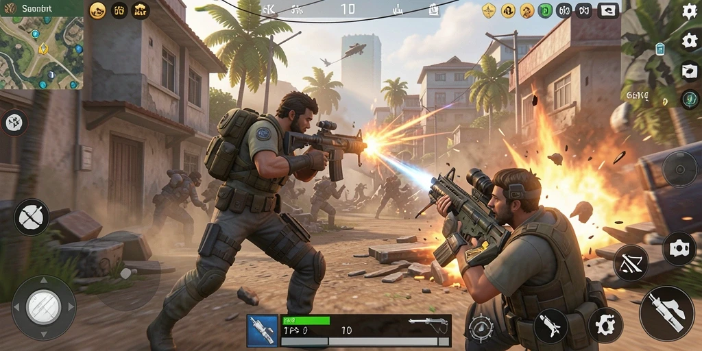 Tangkap aksi seru dalam gameplay TPS 66K.
