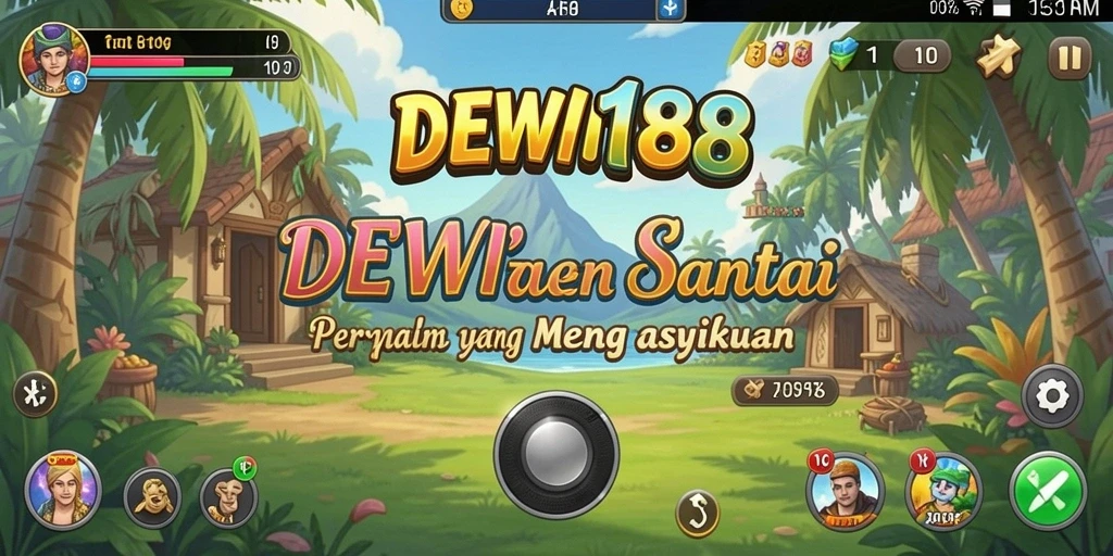 Tampilan gameplay DEWI188 yang penuh warna dan menyenangkan.