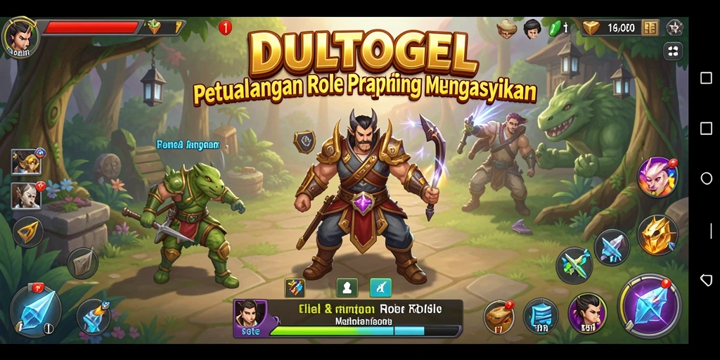 Tampilan gameplay DULTOGEL yang memukau dalam aksi ARPG.