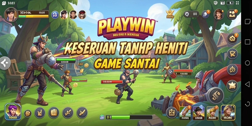 Tampilan gameplay PLAYWIN dengan berbagai tantangan seru yang menanti.