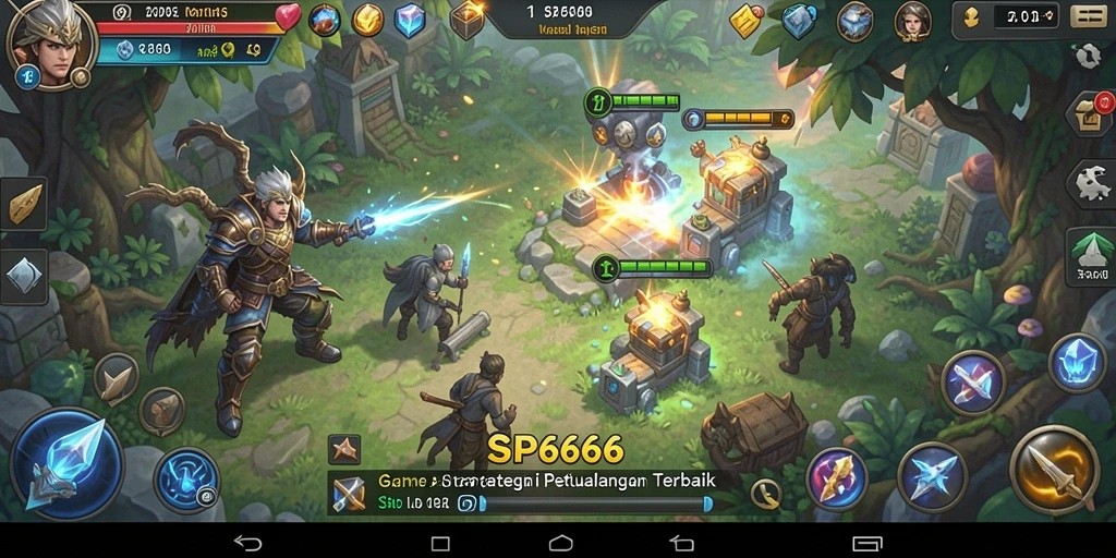 Tampilan gameplay SP666 yang seru dalam strategi pertempuran.