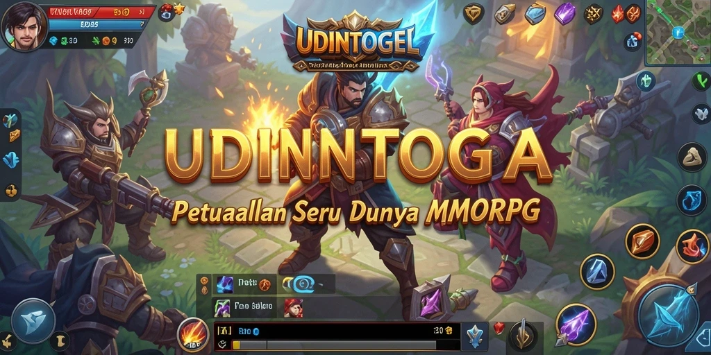 Tampilan gameplay seru dari UDINTOGEL dengan aksi bertempur yang dinamis.