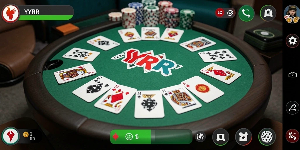 Tampilan gameplay Gaple yang seru dan interaktif di YYRR.