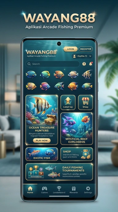 Tampilan utama aplikasi wayang88 yang menarik dan mudah digunakan.